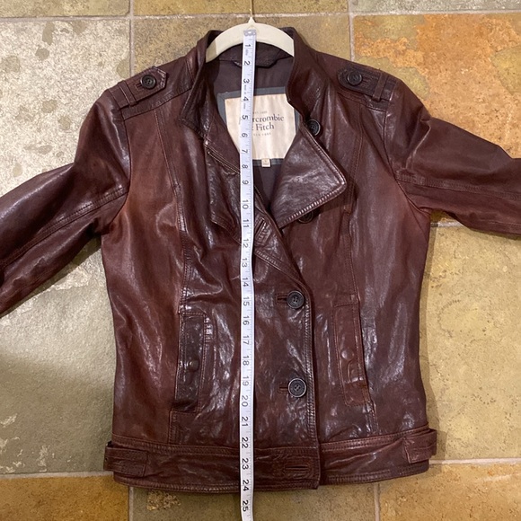 Abercrombie & Fitch Leather Moto Jacket - Picture 6 of 9